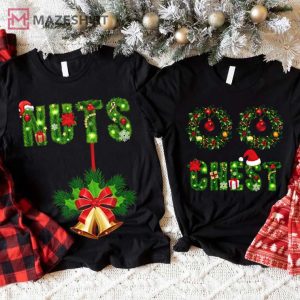 Chest Nuts Christmas Funny Couples Shirts 1 1