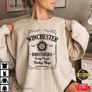 Supernatural Winchester Brothers Sam And Dean T Shirt 2