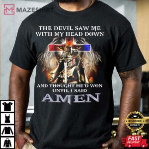 The Devil Saw Me Jesus Christian T Shirt 3
