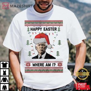 Happy Easter Joe Biden Christmas Unisex T Shirt 2