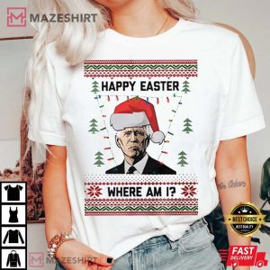 Happy Easter Joe Biden Christmas Unisex T Shirt 4