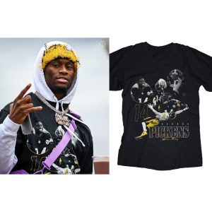 George Pickens Footballer For The Pittsburgh Steelers T shirt 4