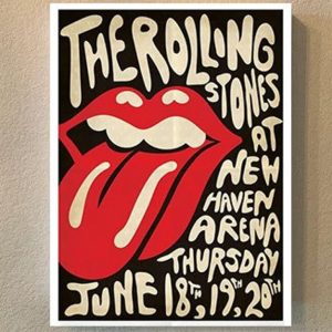 The Rolling Stones Concert Setlist At New Haven Arena Poster