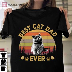 Best Cat Dad Ever Funny Cat Daddy Father Day 2022 T shirt 1