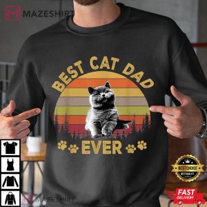 Best Cat Dad Ever Funny Cat Daddy Father Day 2022 T shirt 2