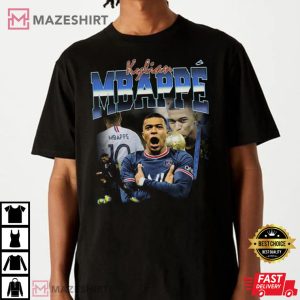 Kylian Mbappe At PSG Real Madrid Champions League T shirt 1