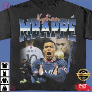 Kylian Mbappe At PSG Real Madrid Champions League T shirt 3