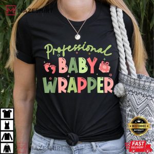 Professional Baby Wrapper Christmas Shirt NICU Nurse T Shirt 1