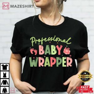 Professional Baby Wrapper Christmas Shirt NICU Nurse T Shirt 4