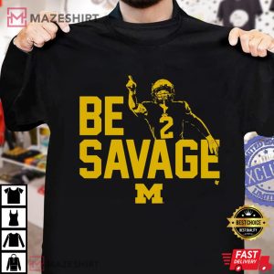 Michigan Wolverines Blake Corum Be Savage T Shirt 2