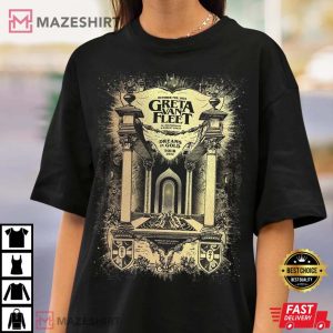 Greta Van Fleet Tie Dye Dreams In Gold Tour T Shirt 2