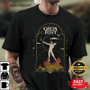 Greta Van Fleet Dreams In Gold Tour T Shirt 4