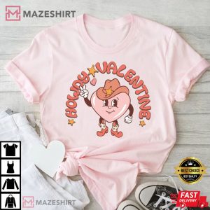 Howdy Valentine Western Valentines Day T Shirt 1