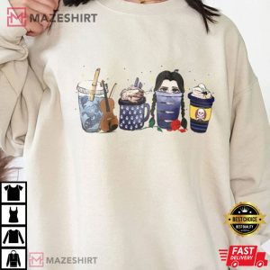 Wednesday Addams Funny Horror Coffee T-shirt