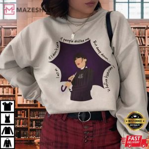 I Act As If I Dont Care Trendy Wednesday Addams T shirt 2