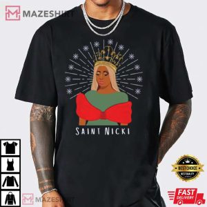 Saint Minaj As A Queen Christmas Gift T shirt 1