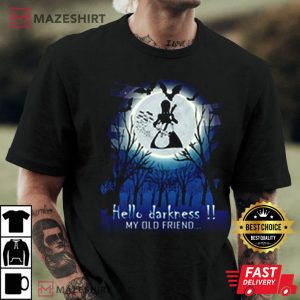 Hello Darkness My Old Friend Trendy Wednesday Addams T shirt 3