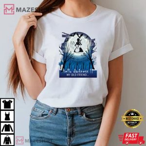 Hello Darkness My Old Friend Trendy Wednesday Addams T shirt 4