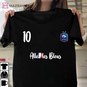 France Soccer Jersey Alles Les Bleus T Shirt 1