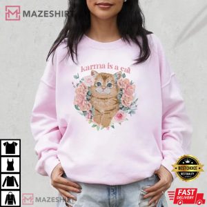 Karma Is A Cat Merch T Shirt 1
