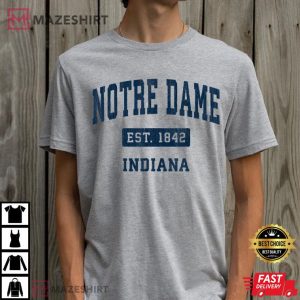 Notre Dame Indiana Football Vintage T Shirt 2