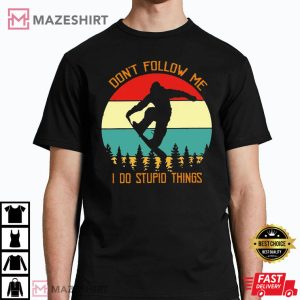 Snowboarding Gifts Funny Vintage T Shirt 3