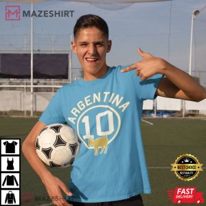Argentina Lionel Messi 10 GOAT T Shirt 1