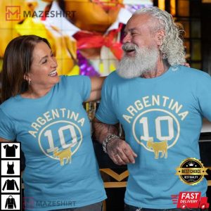 Argentina Lionel Messi 10 GOAT T Shirt 2