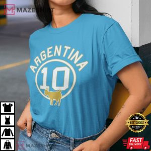 Argentina Lionel Messi 10 GOAT T Shirt 3