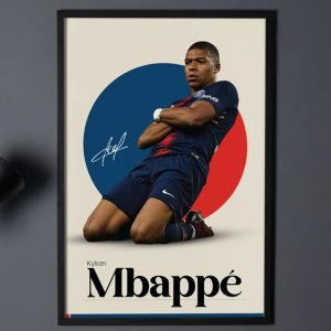 Kylian Mbappe Inspired Poster PSG Soccer T shirt 4