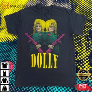 Dolly Parton Army Screen Printed T Shirt 1