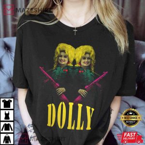 Dolly Parton Army Screen Printed T Shirt 3