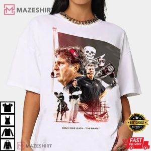 RIP Mike Leach Pirate 90s In Loving Memories T Shirt 4