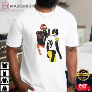 JaMarr Chase Middle Finger Minkah Fitzpatrick Art Painting T shirt 2