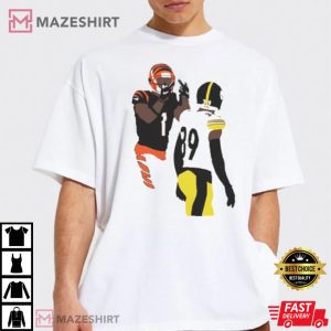 JaMarr Chase Middle Finger Minkah Fitzpatrick Art Painting T shirt 3