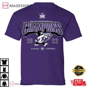 K-State Wildcats 2022 Big 12 Football Conference Champions T-Shirt