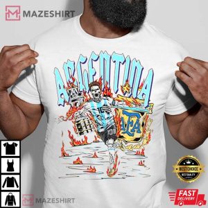 Sana Detroit x Lionel Messi Argentina T Shirt 4