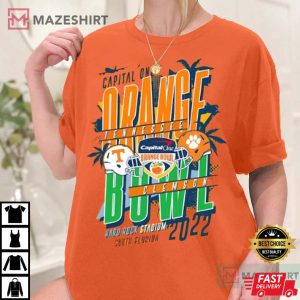 Sample 2022 Tennessee Vs Clemson Orange Bowl T shirt 2