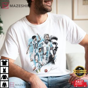 Lionel Messi GOAT World Cup 2022 T Shirt 4