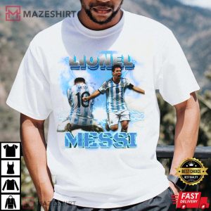 Lionel Messi Argentina Vintage T Shirt 1