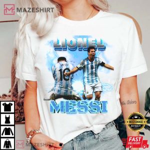 Lionel Messi Argentina Vintage T Shirt 3