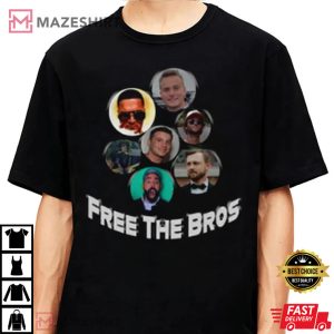 Free The Bros Members Portrait T Shirt 2