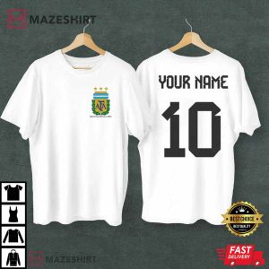 Argentina Messi World Cup Winners 2022 Customized NameT-Shirt