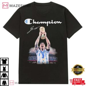 Champion Messi Argentina World Cup 2022 T Shirt 1