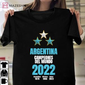 Argentina Campeones Del Mundo 2022 T Shirt 1