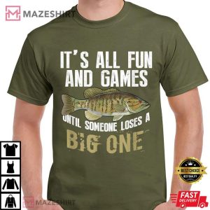 Funny Fishing Gift Smallmouth Bass Fisherman T Shirt 1