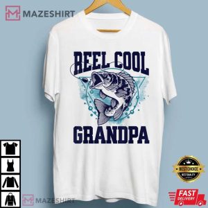 Fishing Reel Cool Grandpa Outdoors T Shirt 1