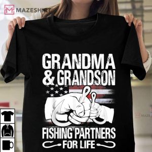 Grandma And Grandson Fishing Partners T Shirt 1