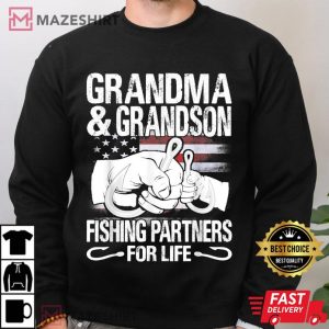 Grandma And Grandson Fishing Partners T Shirt 4