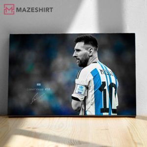 Lionel Messi Signature Wall World Cup 2022 Qatar Poster 1